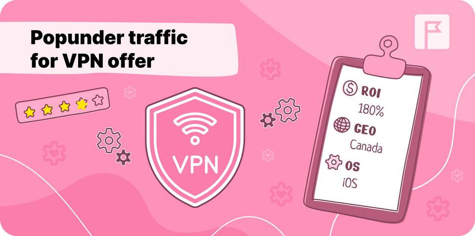 High ROI of 180% from HilltopAds Popunder Traffic on VPN Offer