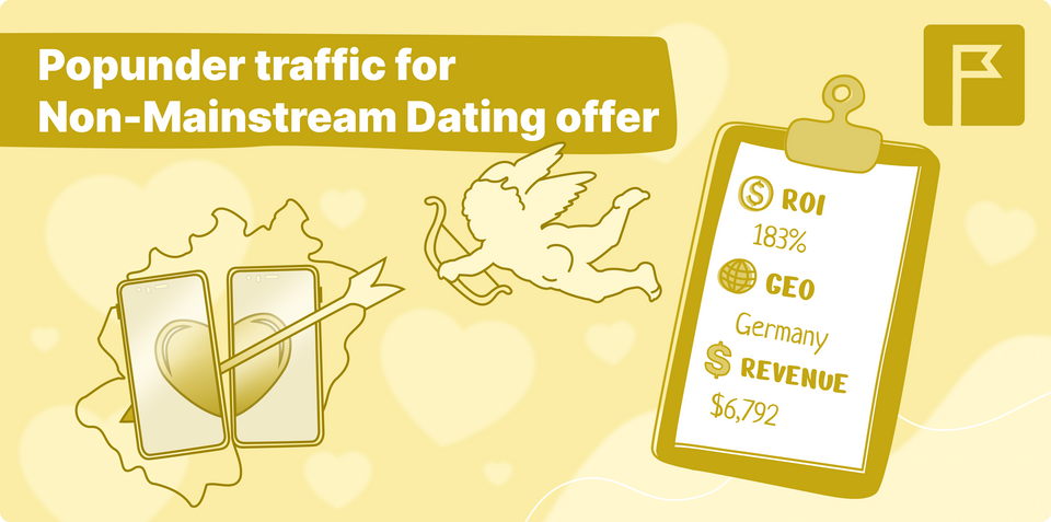 Achieve 183% ROI using HilltopAds Popunder traffic for Non-Mainstream Dating Offers
